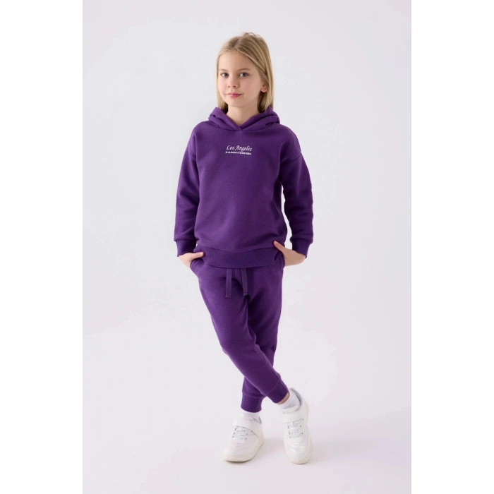 KIZ ÇOCUK EŞOFMAN TAKIM - MOR