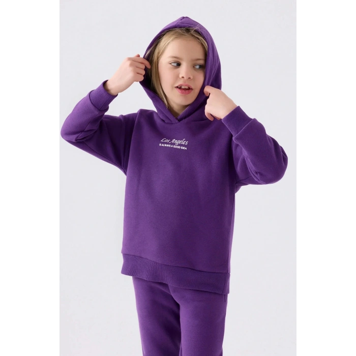 KIZ ÇOCUK EŞOFMAN TAKIM - MOR