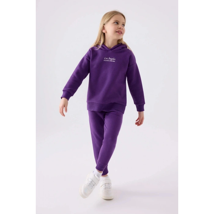 KIZ ÇOCUK EŞOFMAN TAKIM - MOR