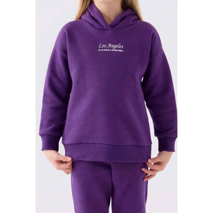 KIZ ÇOCUK EŞOFMAN TAKIM - MOR