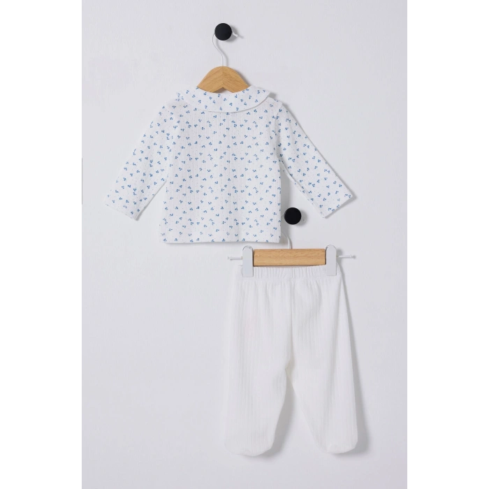 U.S.POLO ASSN. KIZ BEBEK 2Lİ TAKIM - BEYAZ/MAVİ