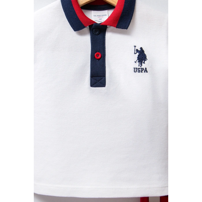 U.S POLO ASSN ERKEK BEBEK 2Lİ TAKIM - BEYAZ/KIRMIZI