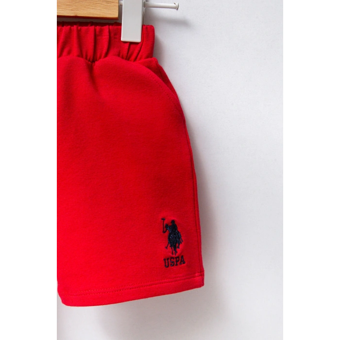 U.S POLO ASSN ERKEK BEBEK 2Lİ TAKIM - BEYAZ/KIRMIZI