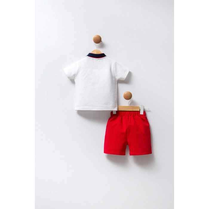 U.S POLO ASSN ERKEK BEBEK 2Lİ TAKIM - BEYAZ/KIRMIZI