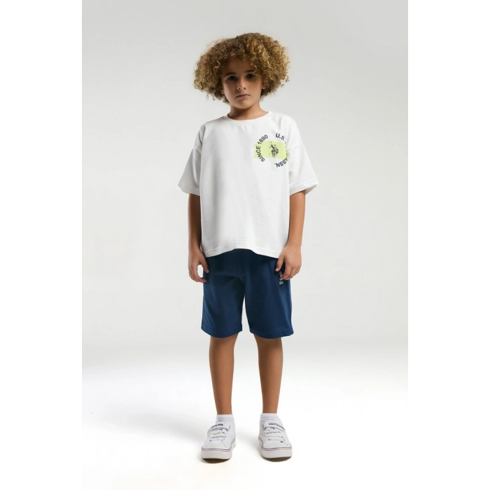 ERKEK GARSON BERMUDA TAKIM - Beyaz