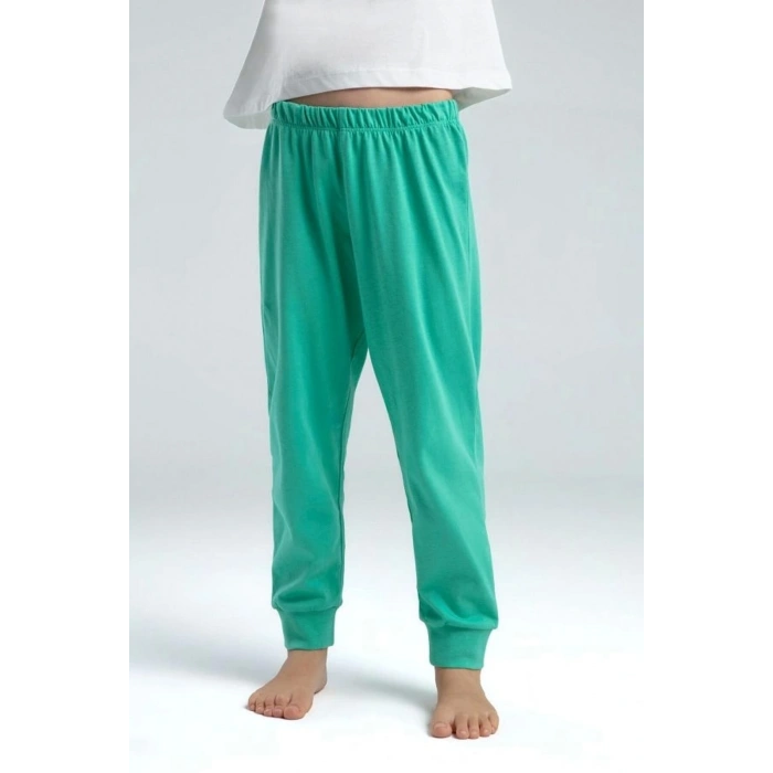 KIZ ÇOCUK İKİLİ TAKIM - BEYAZ/MİNT