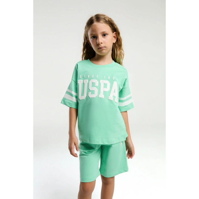 KIZ GARSON BERMUDA TAKIM - BAMBU