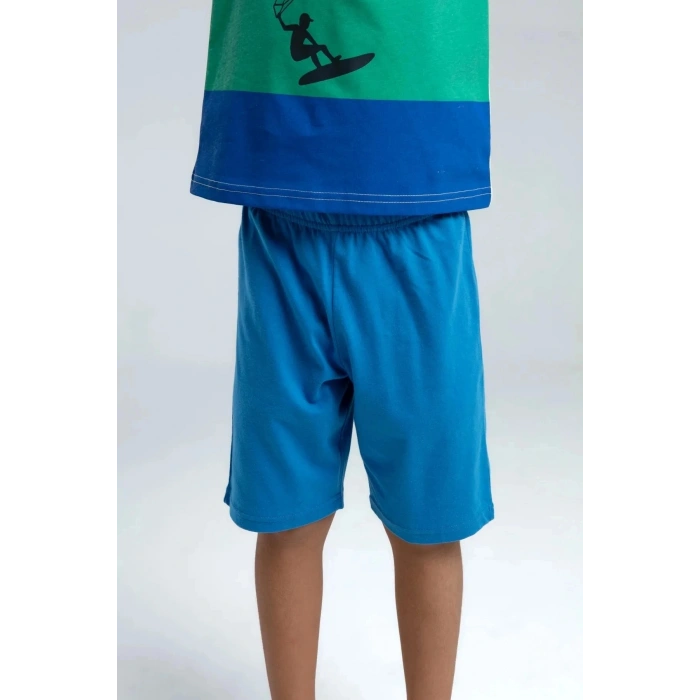 ERKEK ÇOCUK BERMUDA TAKIM - BEYAZ/COBALT