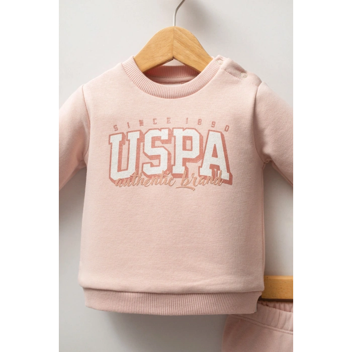 U.S.POLO ASSN KIZ BEBEK 2Lİ TAKIM - PUDRA