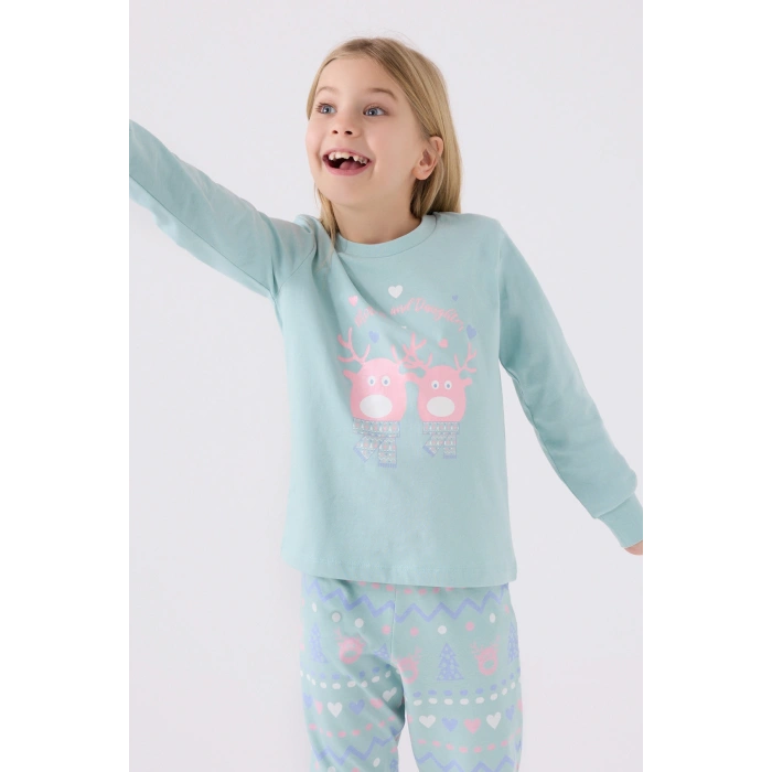 ANNE KIZ İKİLİ TAKIM - SU YEŞİLİ