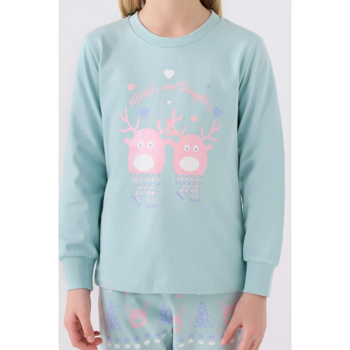 ANNE KIZ İKİLİ TAKIM - SU YEŞİLİ