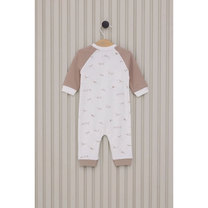 US POLO ERKEK BEBEK UZUN KOLLU PATİKSİZ TULUM - BEYAZ