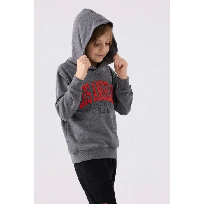 ERKEK ÇOCUK EŞOFMAN TAKIM - ANTRASİT MELANJ