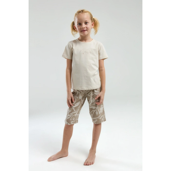 ARNETTA ANNE/KIZ KAPRİ TAKIM - BEJ