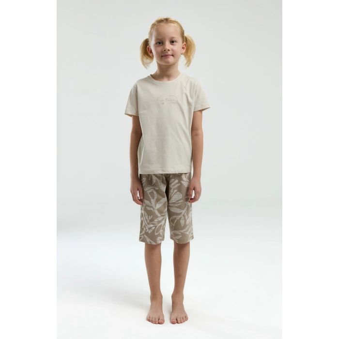 ARNETTA ANNE/KIZ KAPRİ TAKIM - BEJ