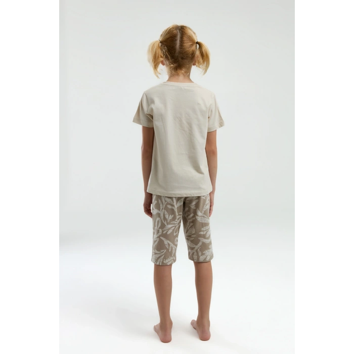 ARNETTA ANNE/KIZ KAPRİ TAKIM - BEJ