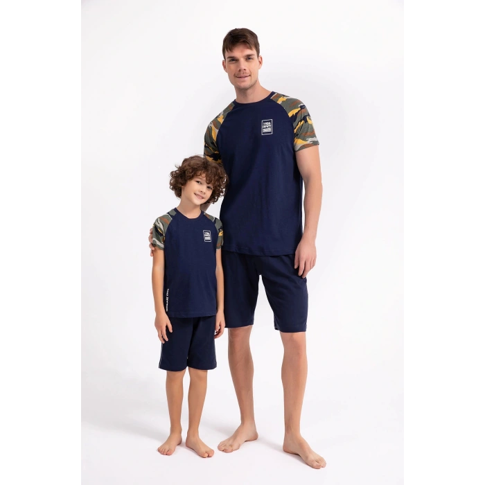 ERKEK ÇOCUK BERMUDA TAKIM - LACİVERT