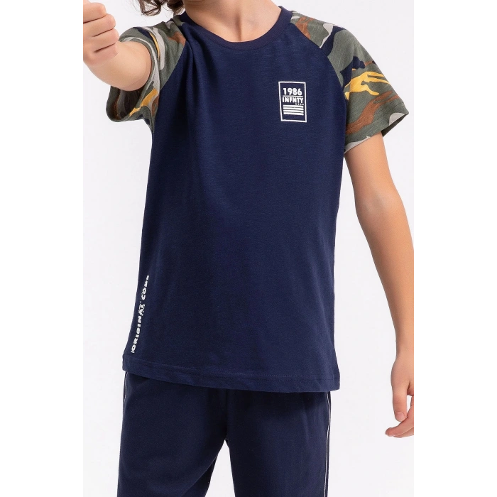 ERKEK ÇOCUK BERMUDA TAKIM - LACİVERT