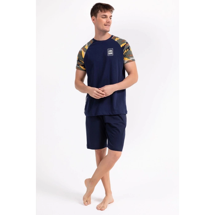 ERKEK BERMUDA TAKIM - LACİVERT