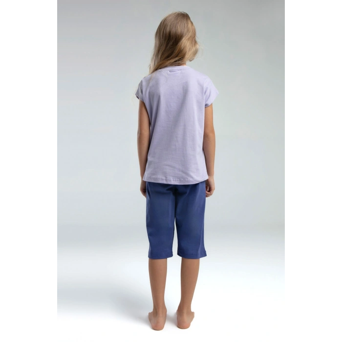 KIZ GARSON KAPRİ TAKIM - LİLA