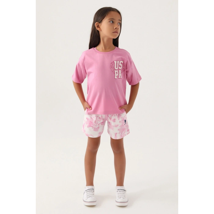 KIZ ÇOCUK ŞORT TAKIM - ORKİDE