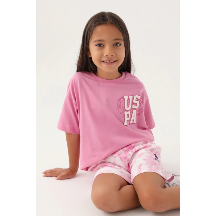 KIZ ÇOCUK ŞORT TAKIM - ORKİDE