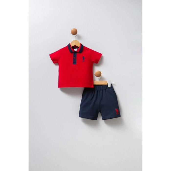 U.S POLO ASSN ERKEK BEBEK 2Lİ TAKIM - KIRMIZI