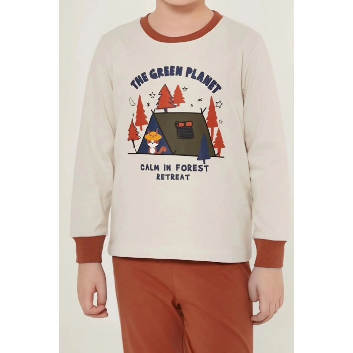 ERKEK ÇOCUK İKİLİ TAKIM - BEJ