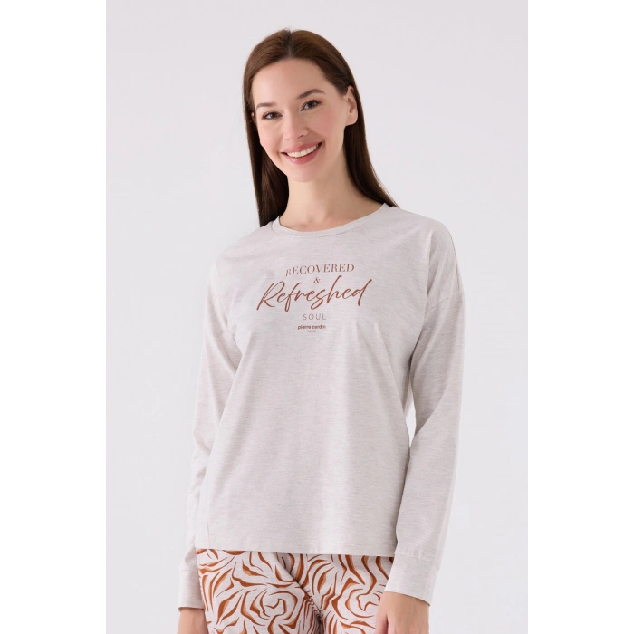 PIERRE CARDIN İKİLİ TAKIM - KREM MELANJ