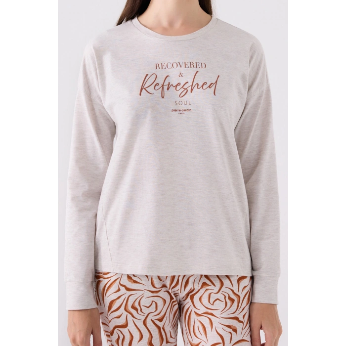 PIERRE CARDIN İKİLİ TAKIM - KREM MELANJ