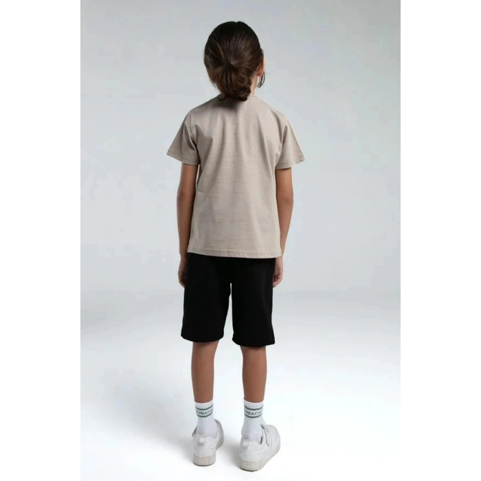 ERKEK ÇOCUK BERMUDA TAKIM - KUM