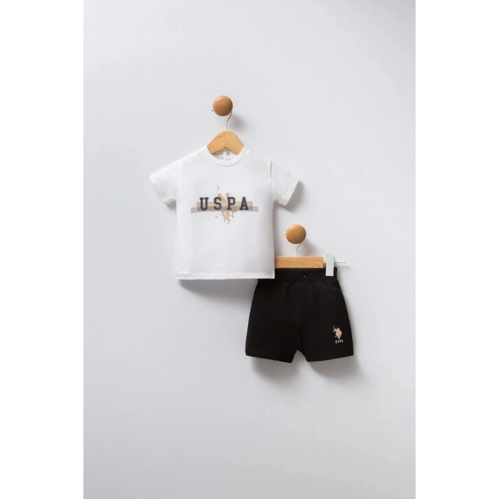 U.S POLO ASSN ERKEK BEBEK 2Lİ TAKIM - BEYAZ/BEJ