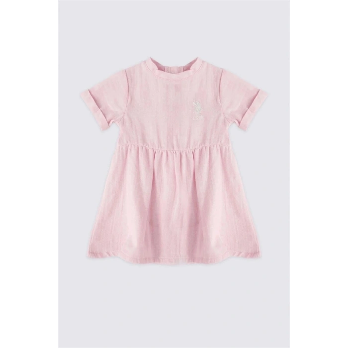 KIZ BEBEK ELBİSE - PEMBE