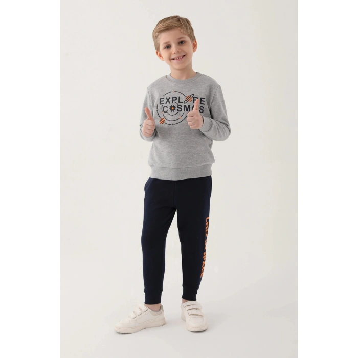 ERKEK ÇOCUK EŞOFMAN TAKIM - GRİ MELANJ
