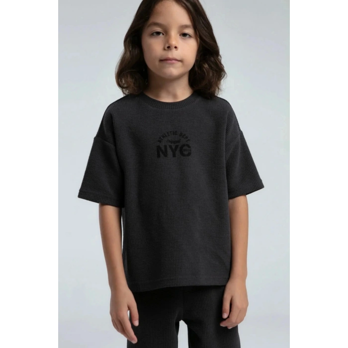 ERKEK ÇOCUK BERMUDA TAKIM - ANTRASİT