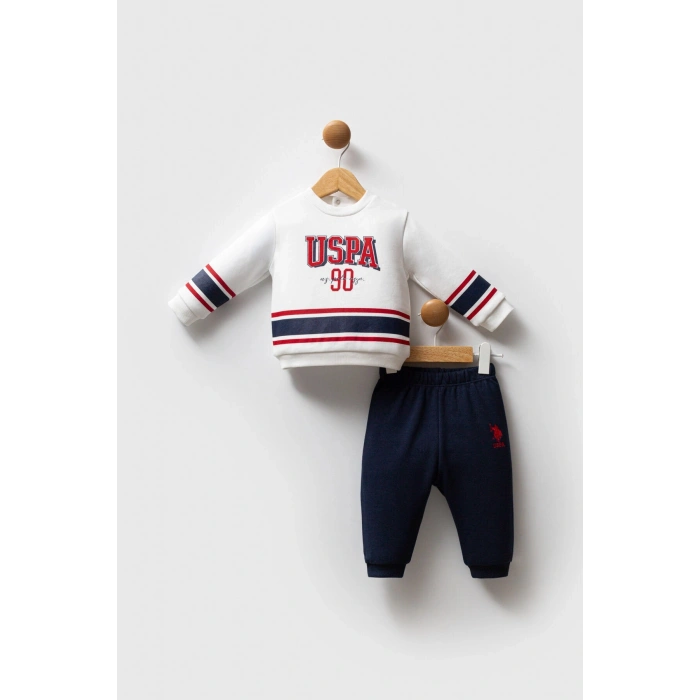 U.S.POLO ASSN ERKEK BEBEK 2Lİ TAKIM - Beyaz