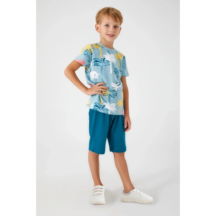 ERKEK ÇOCUK BERMUDA TAKIM - CAM GÖBEĞİ