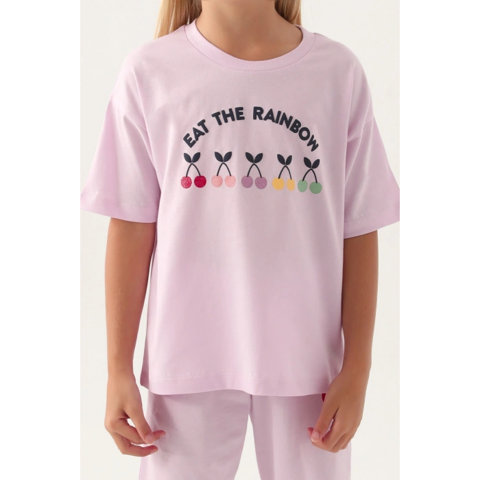 KIZ ÇOCUK KAPRİ TAKIM - BEYAZ