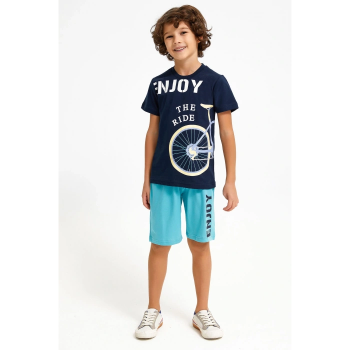 ERKEK ÇOCUK BERMUDA TAKIM - LACİVERT