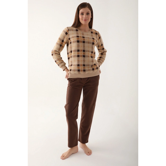 ARNETTA ANNE KIZ İKİLİ TAKIM - KOYU BEJ