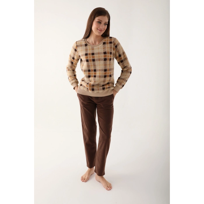 ARNETTA ANNE KIZ İKİLİ TAKIM - KOYU BEJ