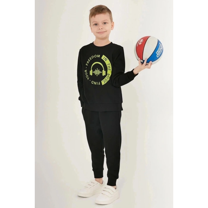 ERKEK ÇOCUK EŞOFMAN TAKIM - SİYAH