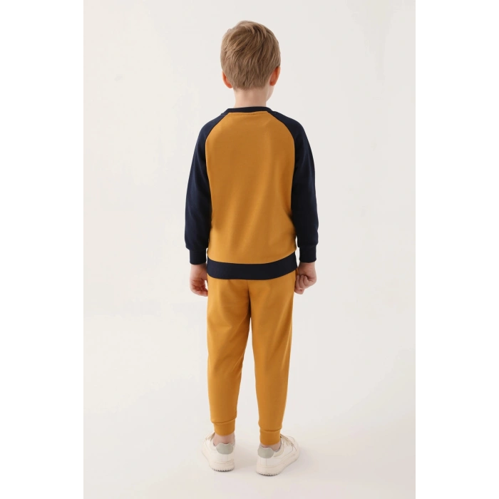 ERKEK ÇOCUK EŞOFMAN TAKIM - KOYU HARDAL