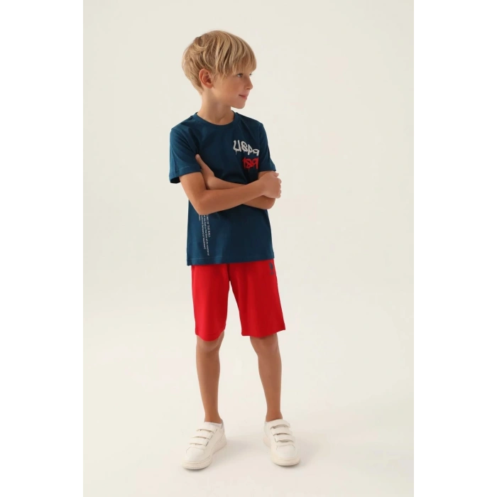 ERKEK GARSON BERMUDA TAKIM - UZAY