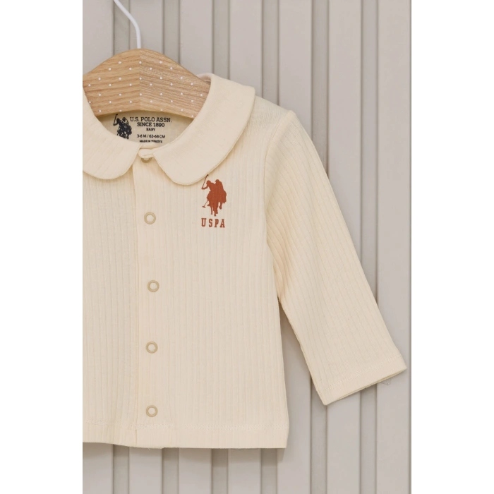 US POLO KIZ BEBEK PATİKLİ 3LU TAKIM - BEYAZ