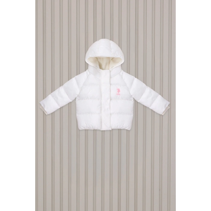 US POLO KIZ BEBEK MONT - BEYAZ