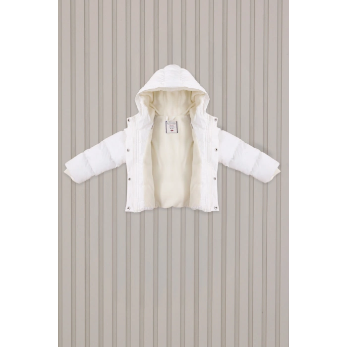 US POLO KIZ BEBEK MONT - BEYAZ