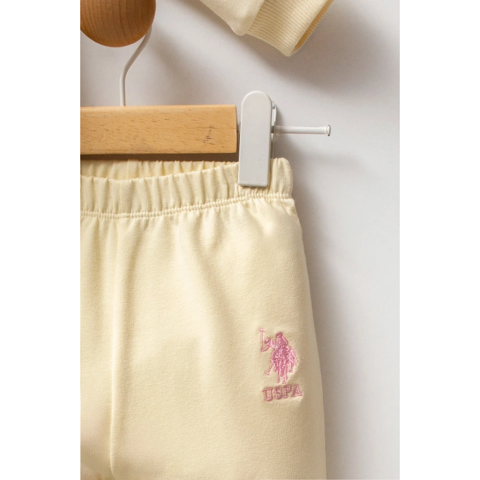 U.S.POLO ASSN KIZ BEBEK TAKIMI - LİMON