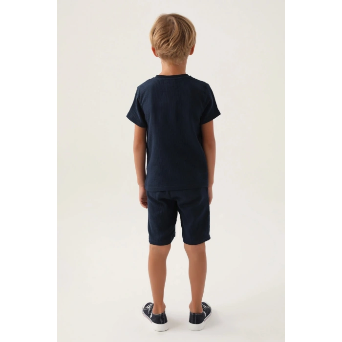 ERKEK GARSON BERMUDA TAKIM - LACİVERT