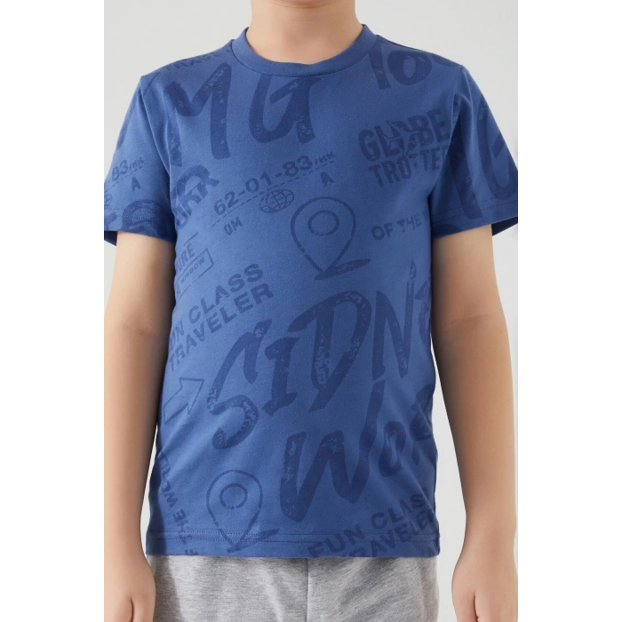 ERKEK ÇOCUK BERMUDA TAKIM - GECE MAVİSİ